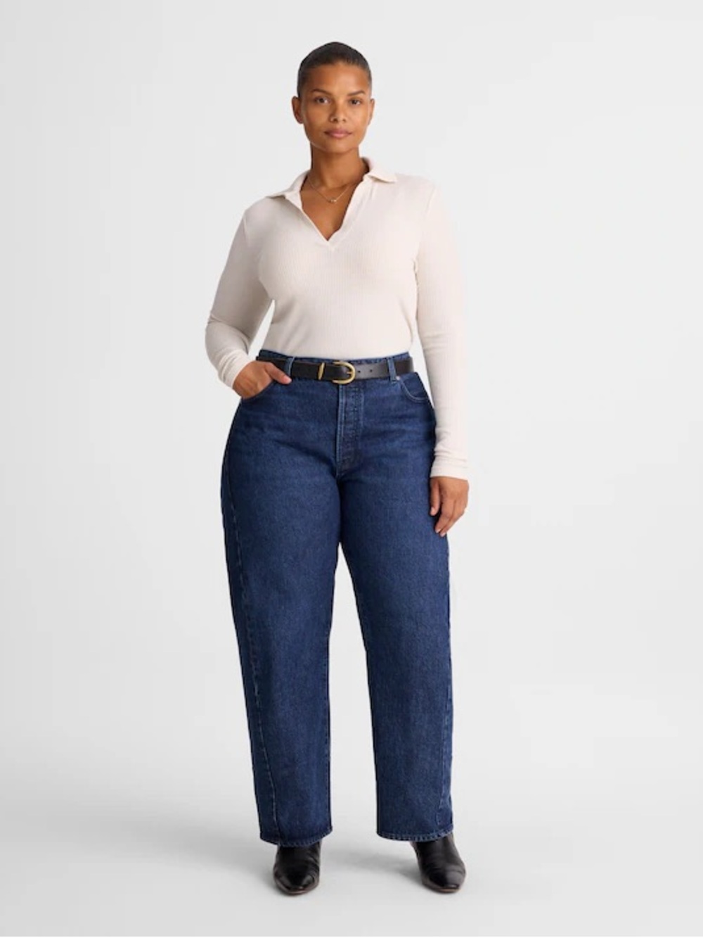 New Plus Size Madewell Pieced Barrel-Leg Jean Size 18W